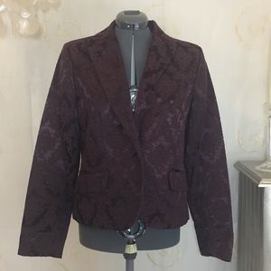 Apostrophe Burgundy Blazer